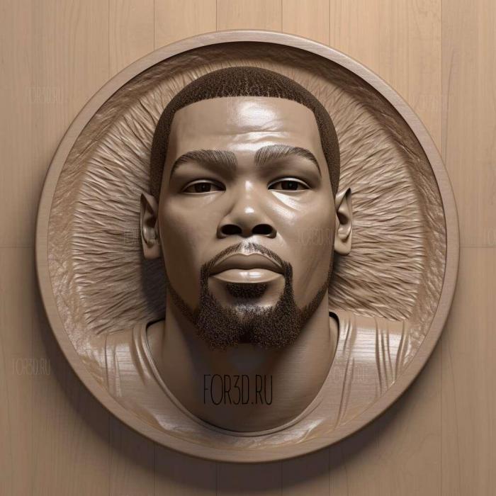 Kevin Durant 2 3d stl модель для ЧПУ